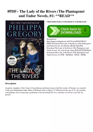 #PDF~ The Lady of the Rivers (The Plantagenet and Tudor Novels  #1) ^READ^
