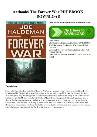 textbook$ The Forever War PDF EBOOK DOWNLOAD