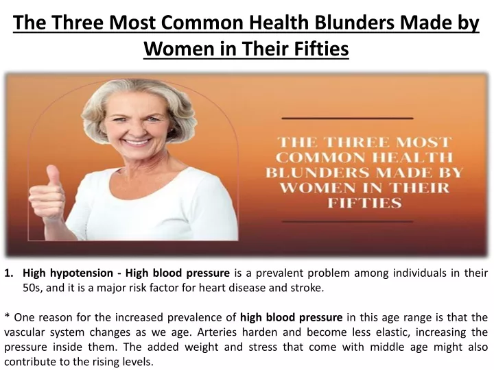 the three most common health blunders made