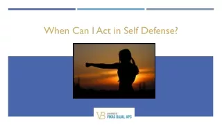 when can i act in self defense
