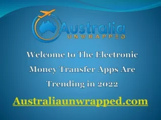 The Best Money Transferring Apps in Australia