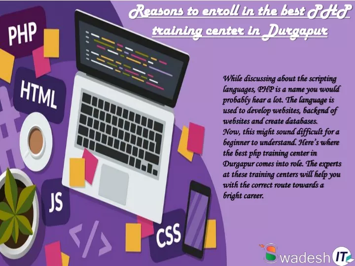 reasons to enroll in the best php training center