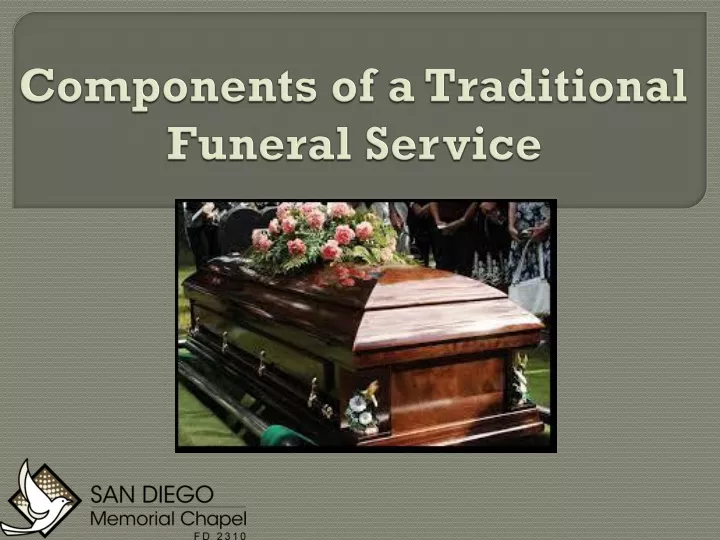 components of a traditional funeral service