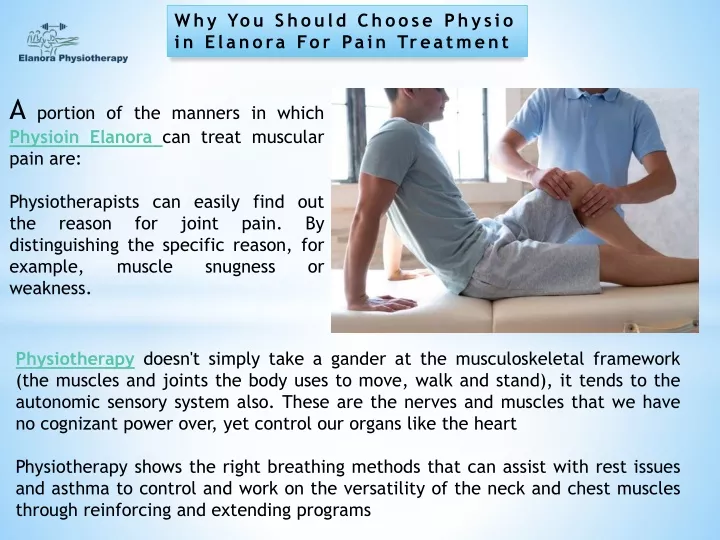 why you should choose physio in elanora for pain
