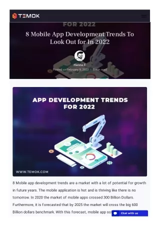 8 mobile app development trends to look