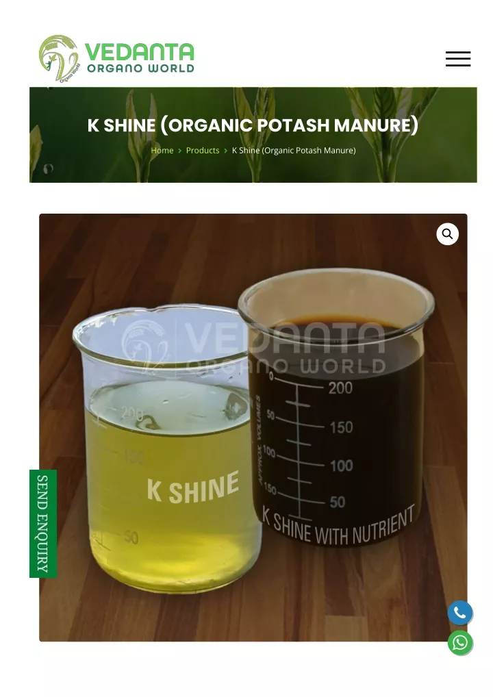 k shine organic potash manure