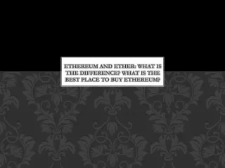 ethereum and ether what is the difference what is the best place to buy ethereum