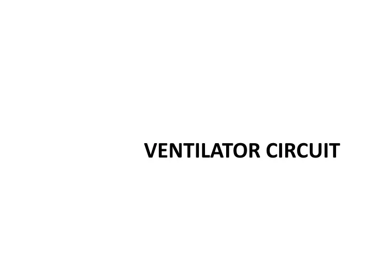 ventilator circuit