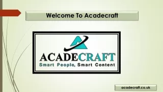 welcome to acadecraft