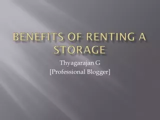 thyagarajan g professional blogger