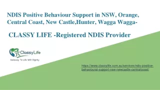 NDIS Positive Behaviour Support in NSW, Orange, Central Coast, New Castle,Hunter, Wagga Wagga-