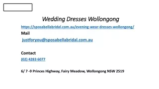 wedding dresses Wollongong For Bridal’s Ceremony