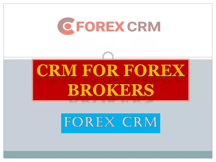 forex crm