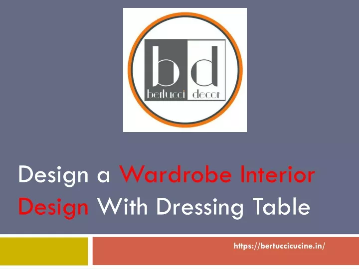 design a wardrobe interior design with dressing table