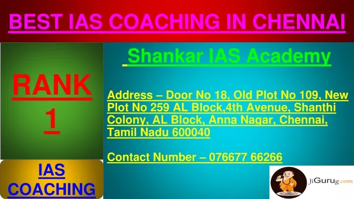 best ias coaching in chennai