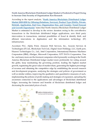 north america blockchain distributed ledger