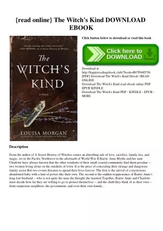 {read online} The Witch's Kind DOWNLOAD EBOOK