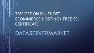 BlueHost Ecommerce Hosting