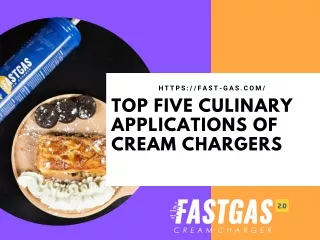 Top Five Culinary Applications of Cream Chargers
