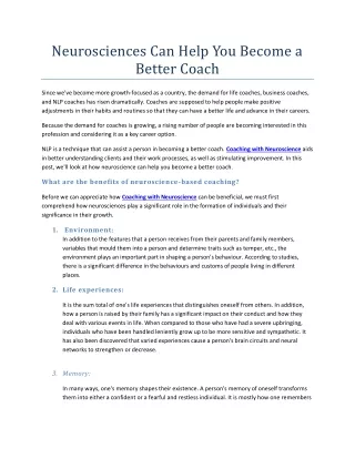 Neurosciences Can Help You Become a Better Coach (2)