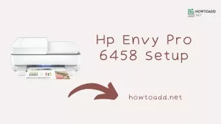 Hp Envy Pro 6458 Setup