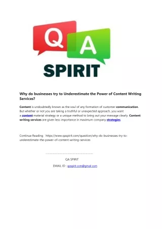 why do businesses try to underestimate the power