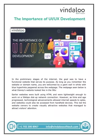 the importance of ui ux development