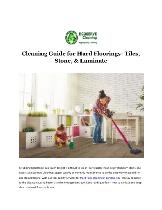 hard floor cleaning london