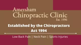 About Chiropractic Care | Uk Chiropractors - Amersham Chiropractic