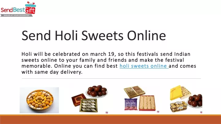 send holi sweets online