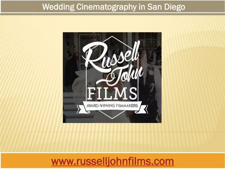 wedding cinematography in san diego