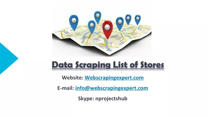 data scraping list of stores