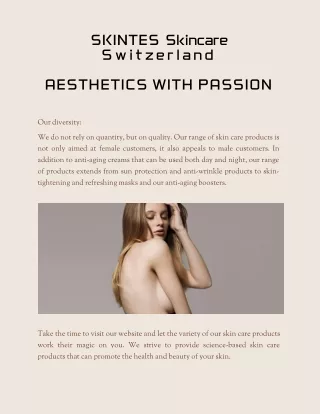 Skintes Skincare Switzerland
