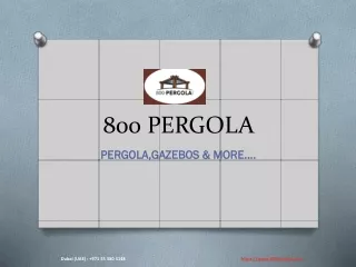 800 pergola