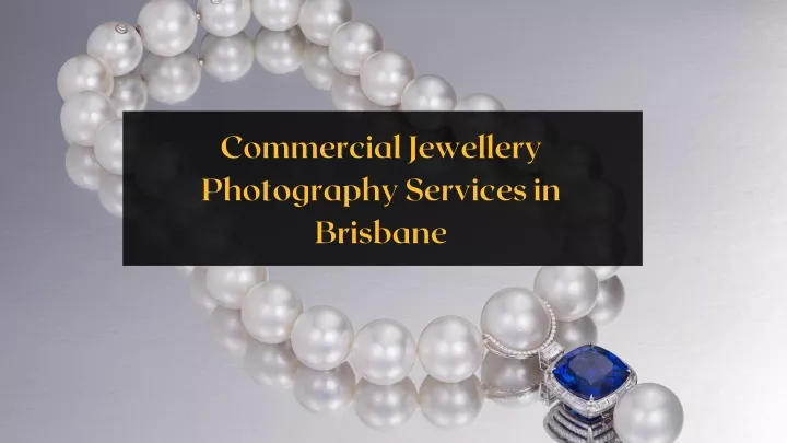 commercial jewellery photography services