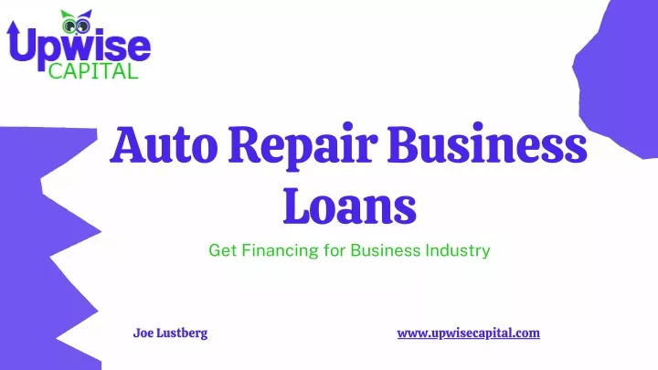 auto repair business loans get financing