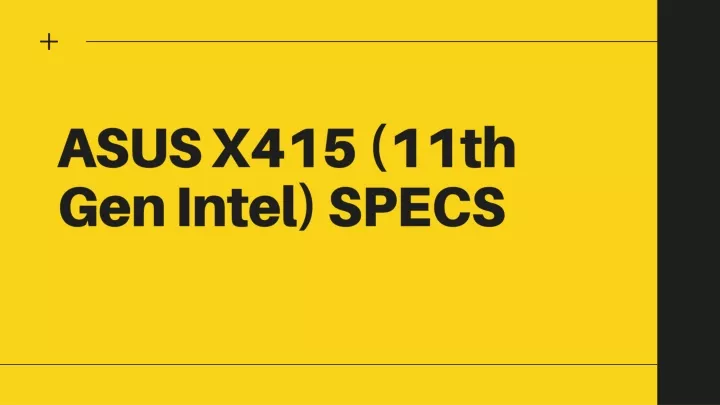 asus x415 11th ge n intel specs