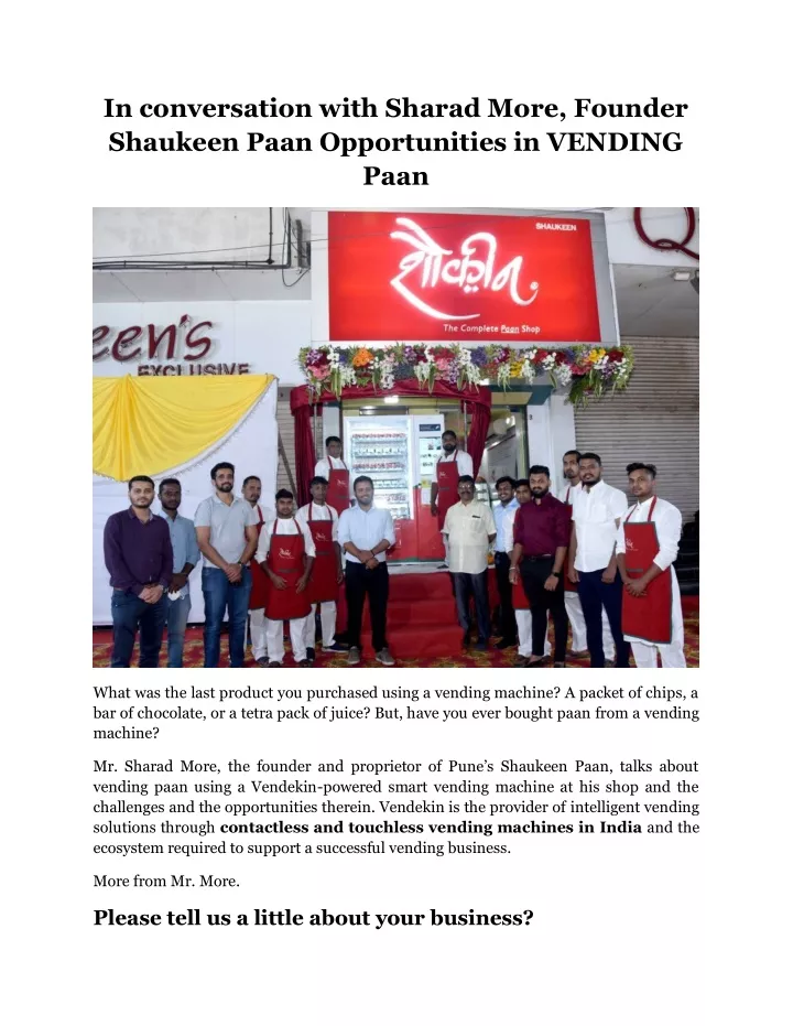 in conversation with sharad more founder shaukeen