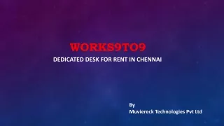 Dedicated Desk for Rent in Chennai