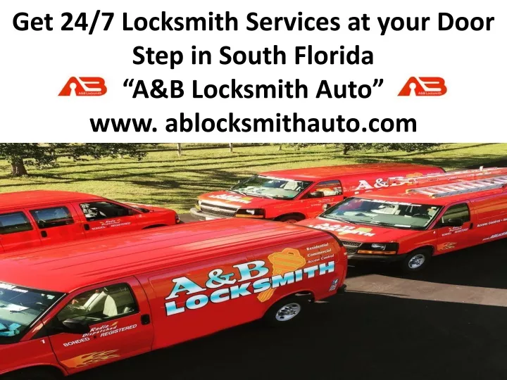 get 24 7 locksmith services at your door step
