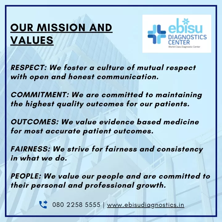 our mission and values