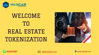 welcome to real estate tokenization