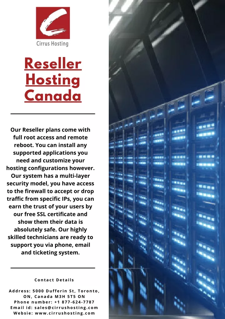 reseller hosting canada