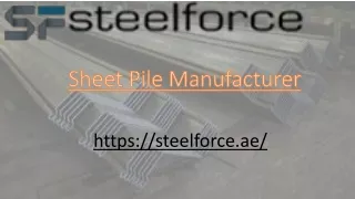 Steelforce - Sheet Piles Suppliers and Manufacturers in Turkey