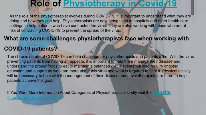 role of physiotherapy in covid 19