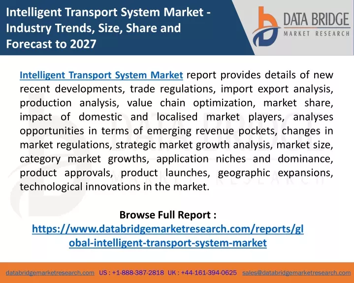 intelligent transport system market industry