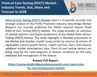 point of care testing poct market industry trends