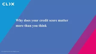Why does your credit score matter more than you think