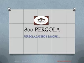 800 pergola