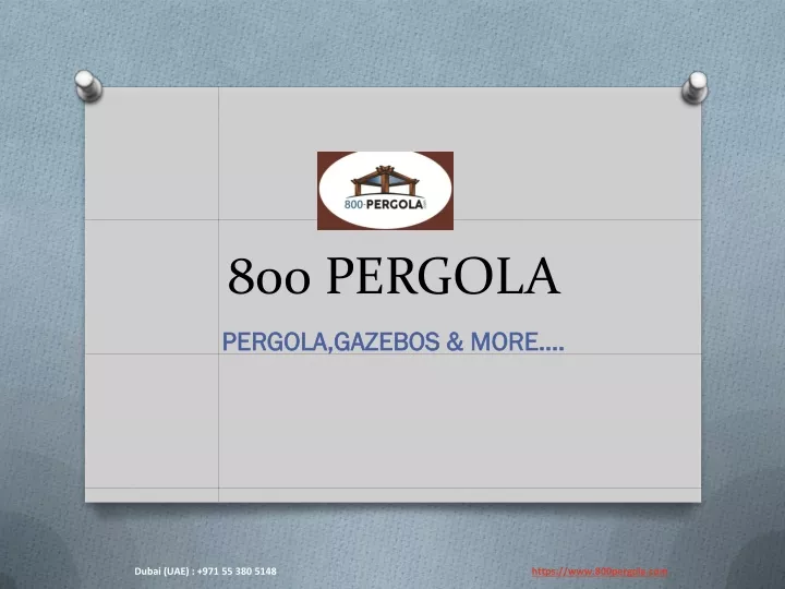 800 pergola